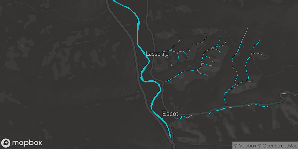 Cours du Gave d'Aspe (Escot, Pyrénées-Atlantiques, France)